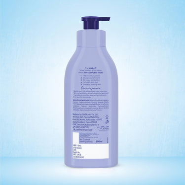 NIVEA Shea Smooth 600ml Body Lotion | 48 H Moisturization | With Deep Moisture Serum & Shea Butter | Non Greasy & Healthy Looking Skin |For Dry Skin